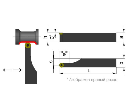 SRACR2020K12 Державка проходная для наружного точения