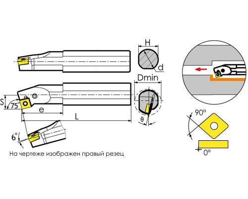 S32S-PSKNR12 Державка расточная