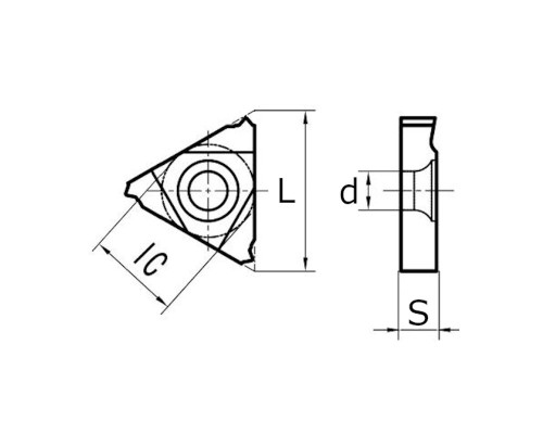 11ER-16Pg DM215 Пластина резьбовая, панцирная резьба