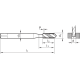 МЕТЧИК ДЛЯ ГЛУХИХ ОТВЕРСТИЙ G1/8-28 DIN5156